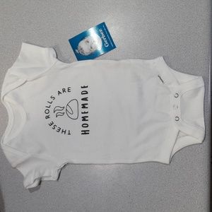 New Gerber white 3-6 month handmade humorous onsie